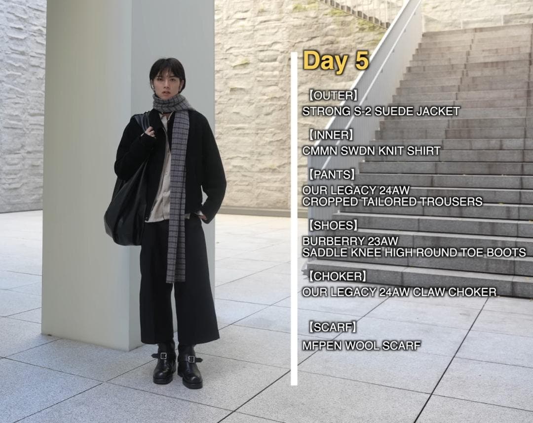 【新品】MFPEN WOOL SCARF ブルー　OUR's 深水光太さん着用