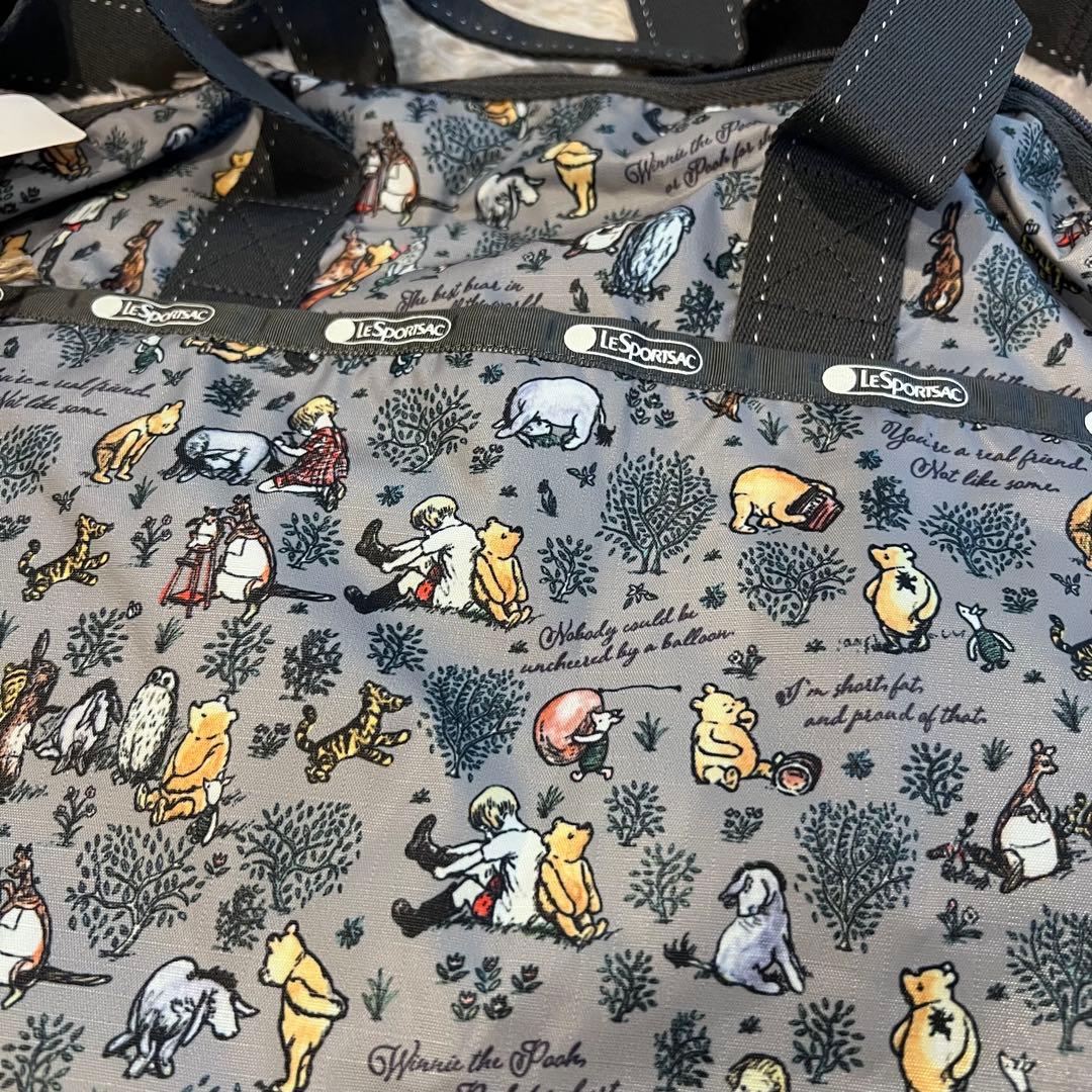 クラッシックプー　レスポートサック　ショルダーバッグ　ディズニー　ボストン