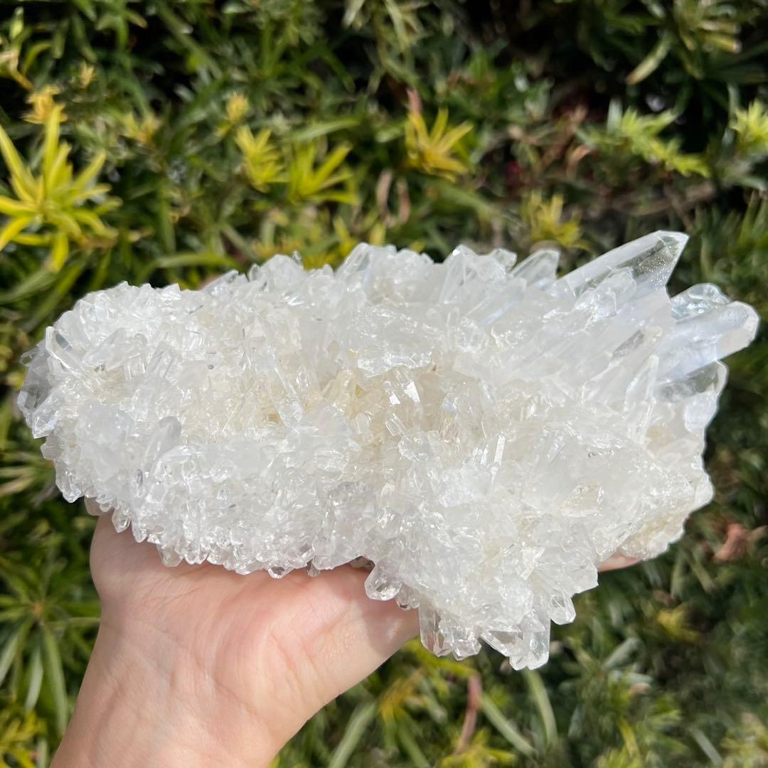 ✳️☆極煌の逸品☆✨高透明度 レインボー 水晶クラスター 天然石 原石 置物