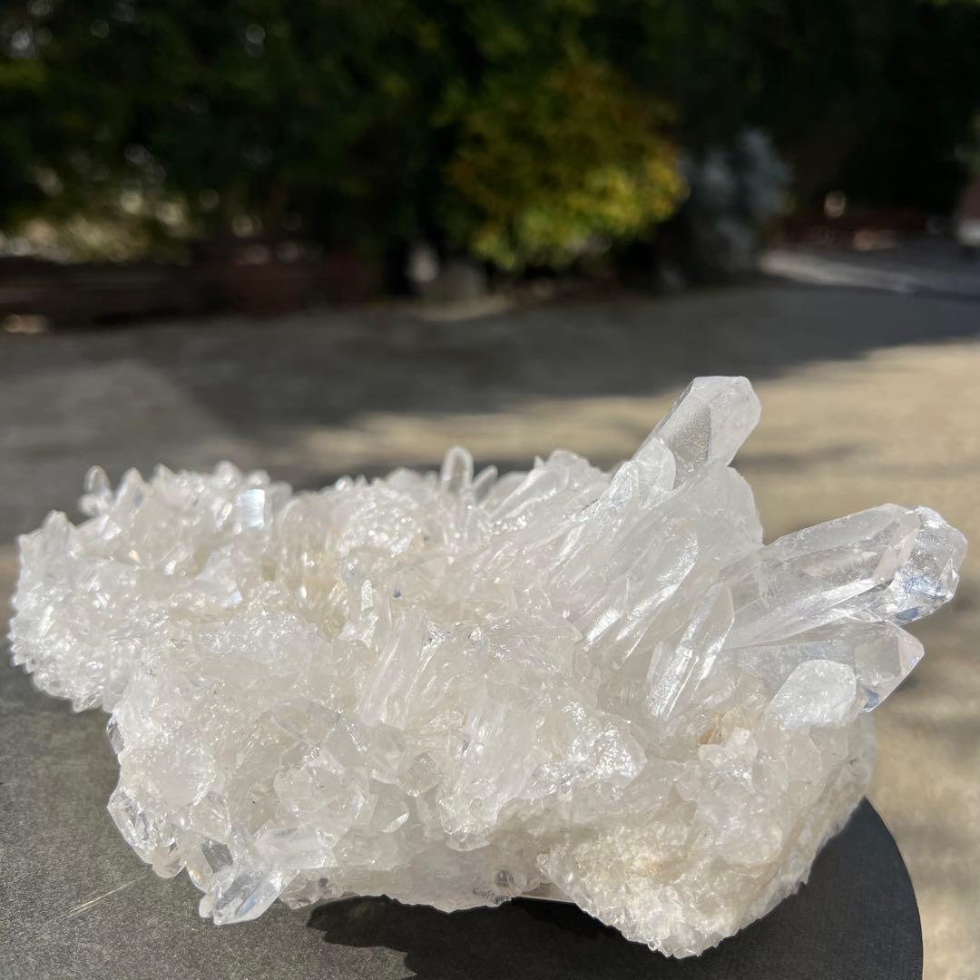 ✳️☆極煌の逸品☆✨高透明度 レインボー 水晶クラスター 天然石 原石 置物