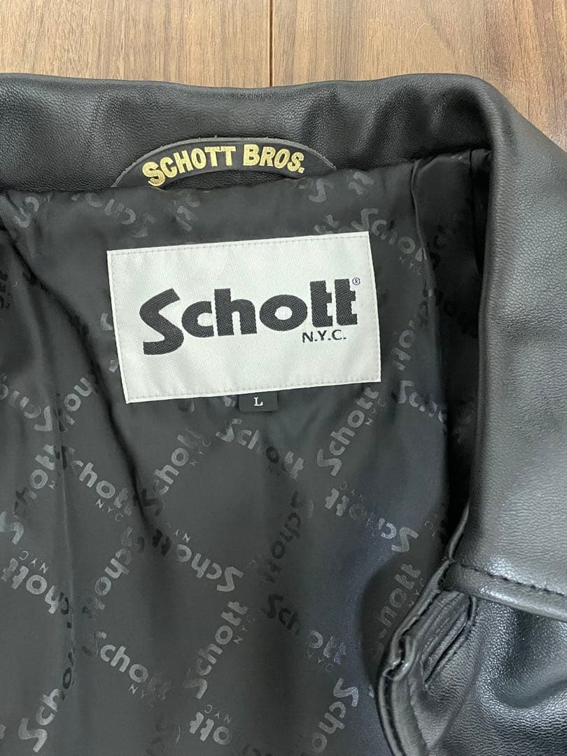 BEAUTY&YOUTH 別注　Schott カーコート　ブラック ovy