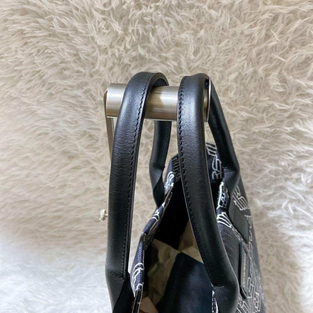 うさぎ ⭐️エンポリオアルマーニ　トートバッグ　A4サイズ 総柄　ロゴ