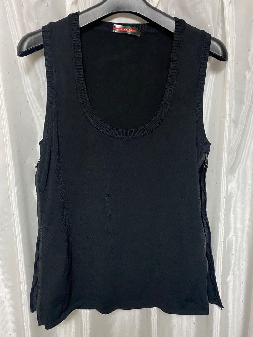 PRADA SPORT 00s サイドジップタンクトップ Uネック