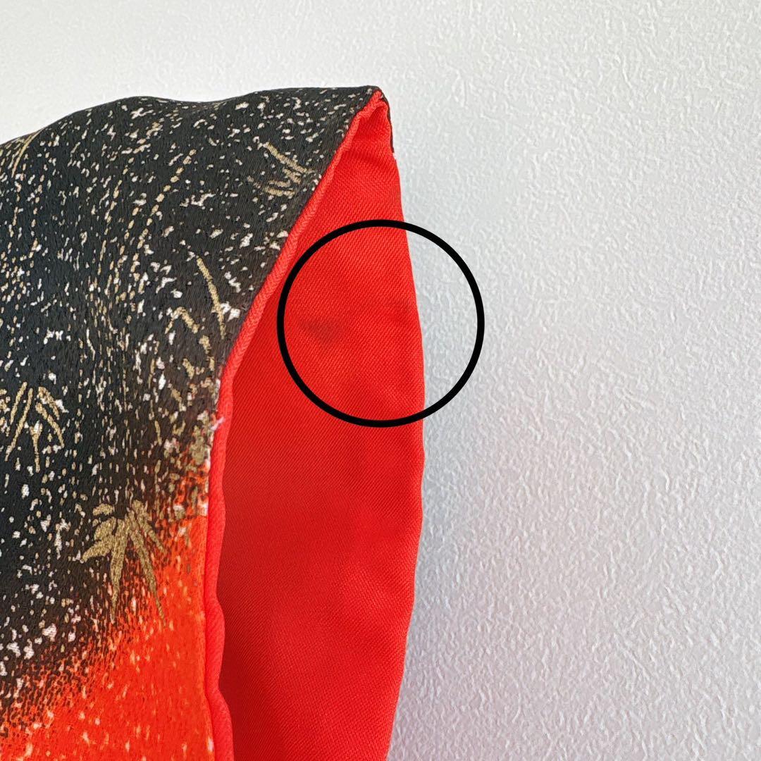 七五三　７歳　女の子　フルセット　赤×黒　毬　小物セット　61221