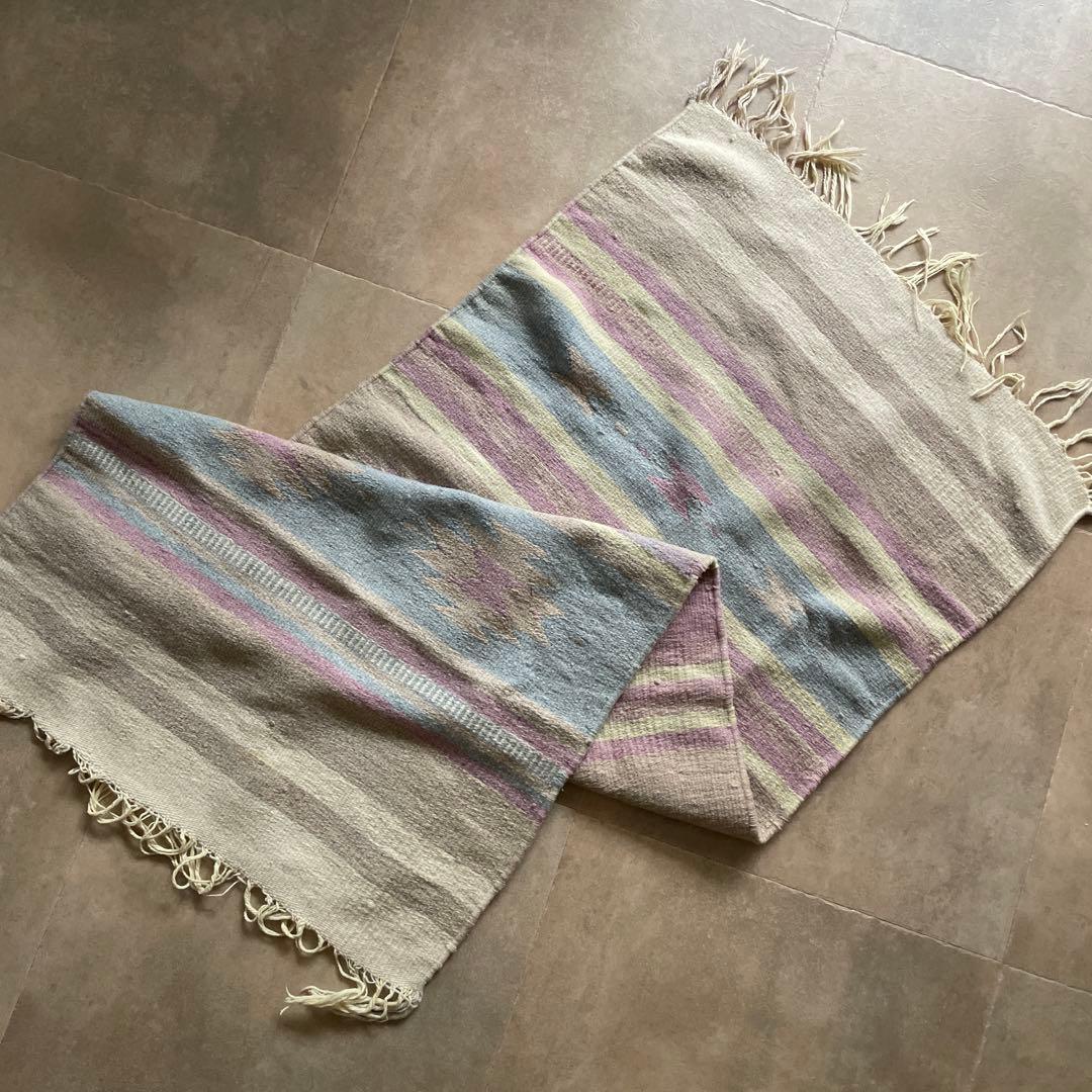 vintage rug★ビンテージ★メキシカンラグ★usa仕入れ★