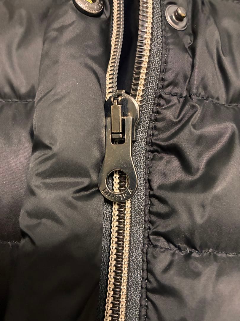 デュベティカ　ロングコート　ロングダウン　黒色　フォックスファー　ベルト付