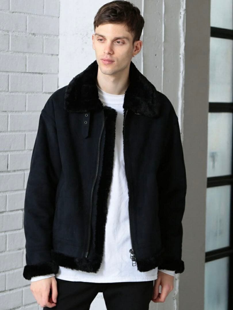 新品タグ付き★2.4万★ビューティー＆ユース フェイクムートン B-3 ブルゾン