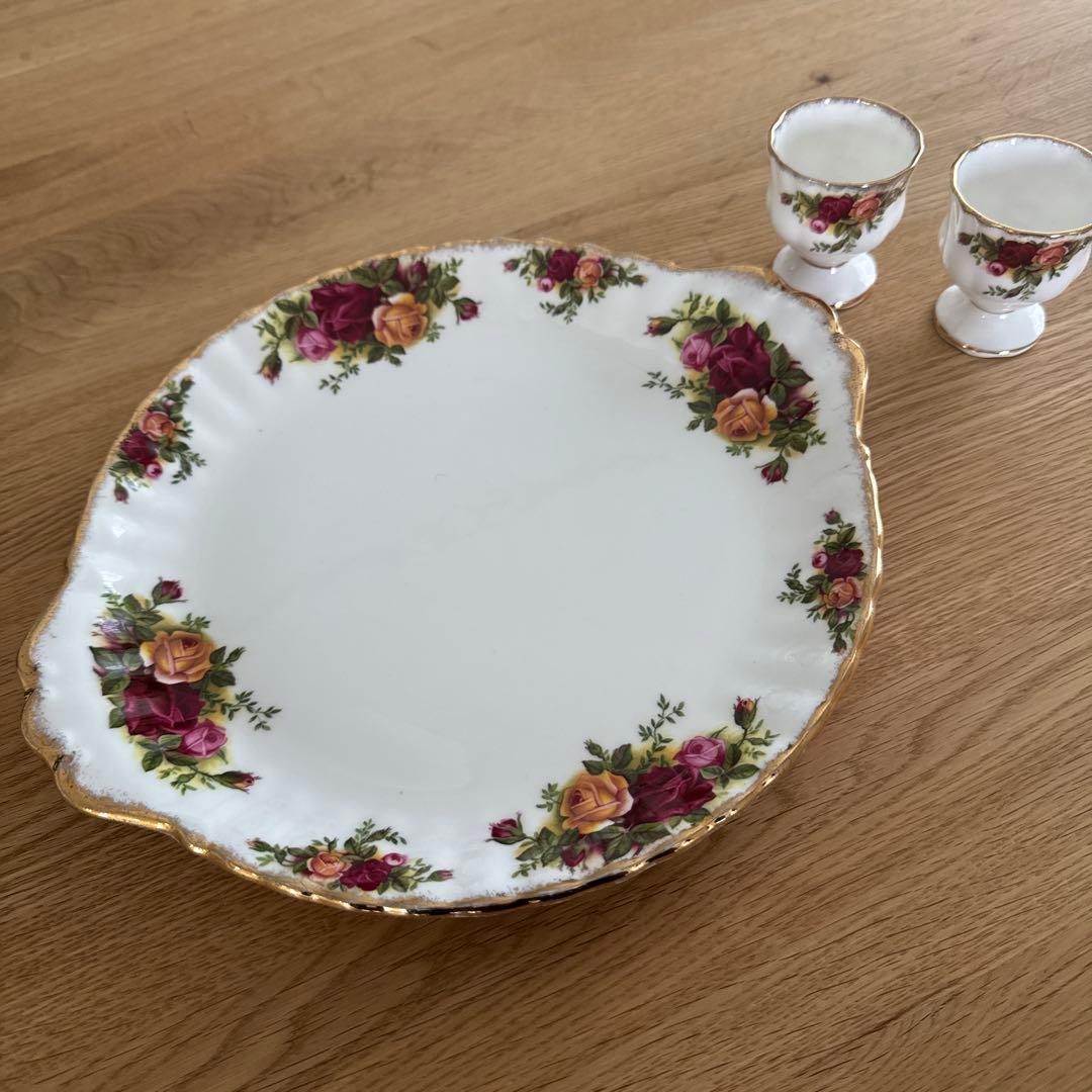 ロイヤルアルバート　プレート　エッグスタンド　セット