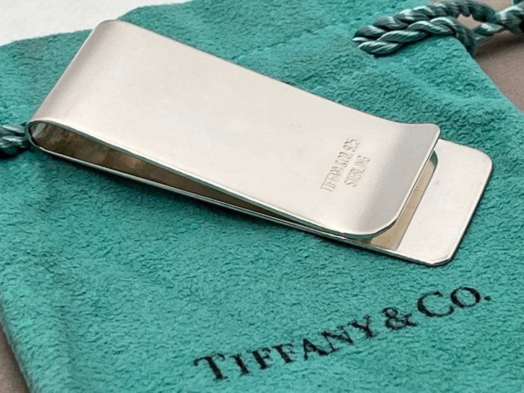 c182 美品　希少　ティファニー　マネークリップ　シルバー　925