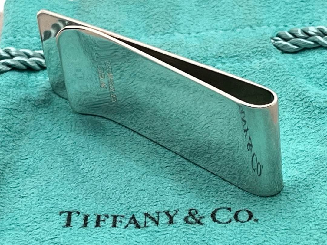 c182 美品　希少　ティファニー　マネークリップ　シルバー　925