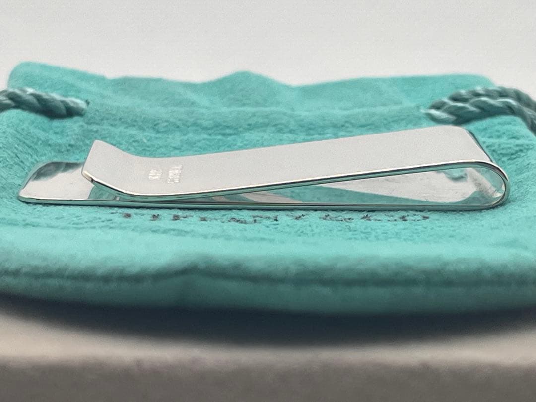 c182 美品　希少　ティファニー　マネークリップ　シルバー　925