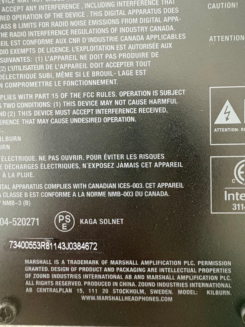 極美品✨希少カラー Marshall Kilburn 初代 クリーム