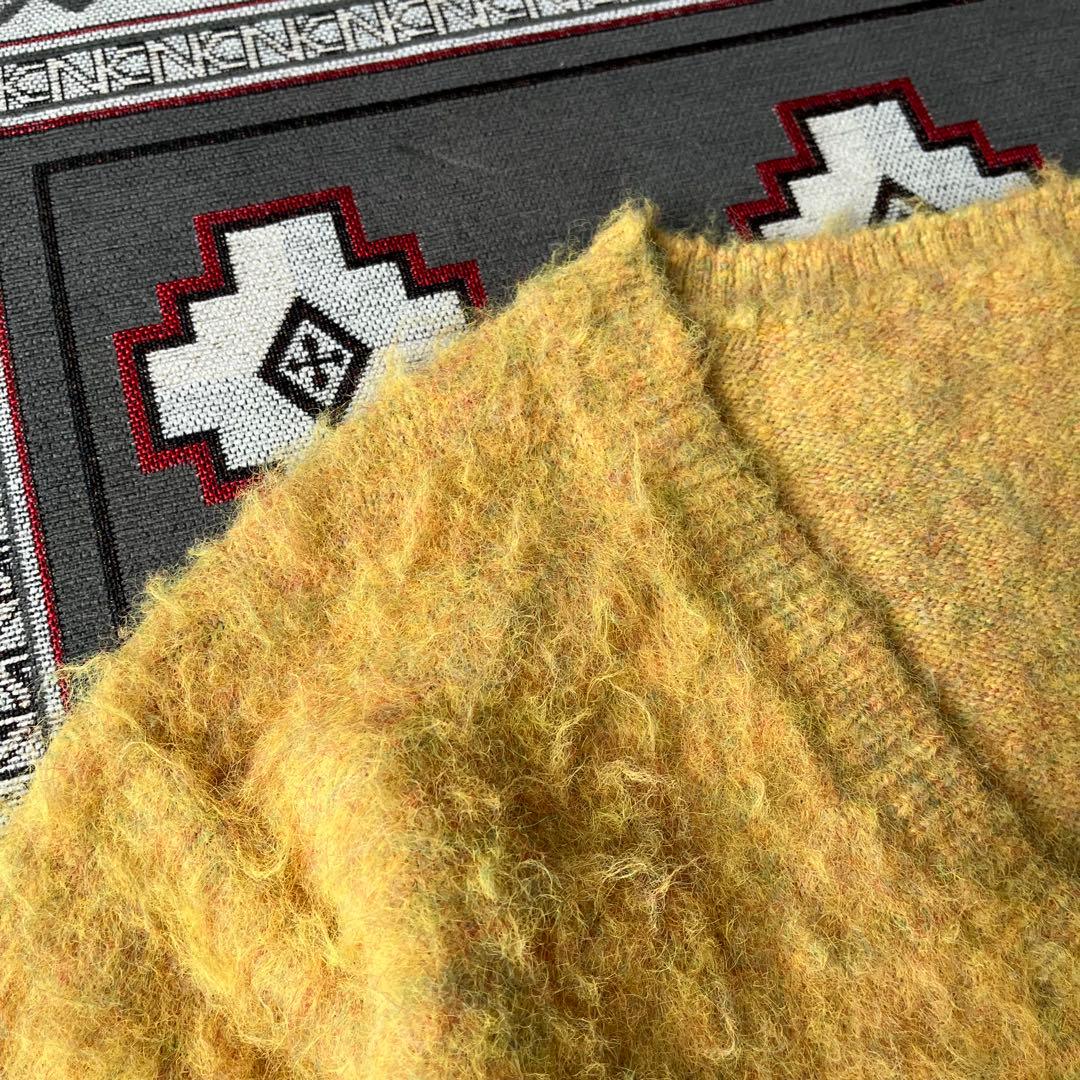 Special 60s モヘアカーディガン 毛足長 vintage マスタード
