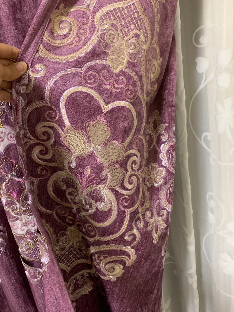 2,000円割引 1セット限定 2枚入り 高級 ドレープカーテン カーテン 刺繍