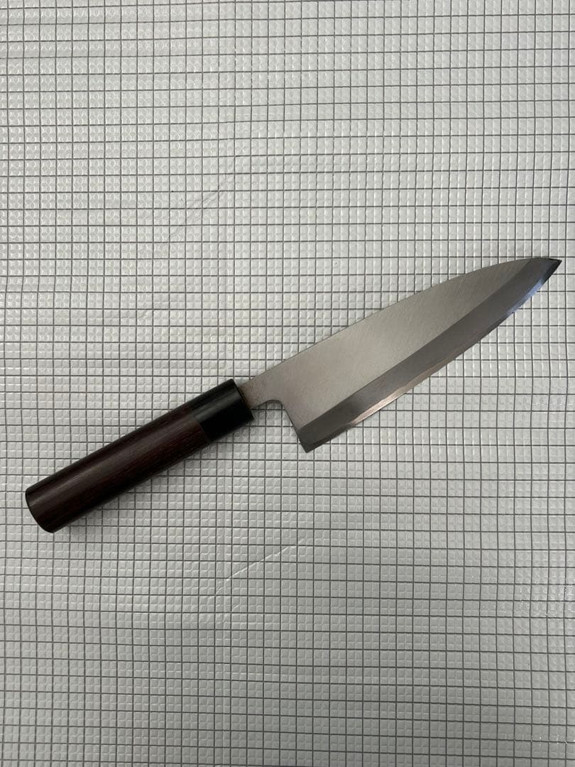 包丁 出刃包丁 180mm 紫檀丸柄 安来鋼青紙２号 出刃