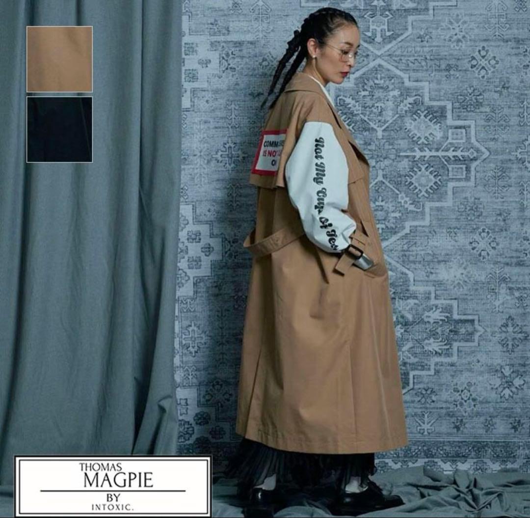 三連休値下げ　Thomas magpieトーマスマグパイ　ロゴ トレンチコート