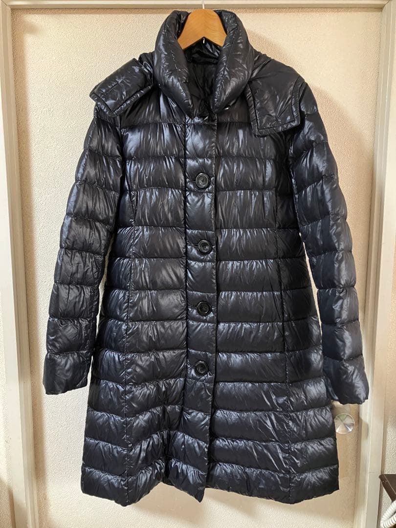ヘルノHERNO 黒 ダウンコート44