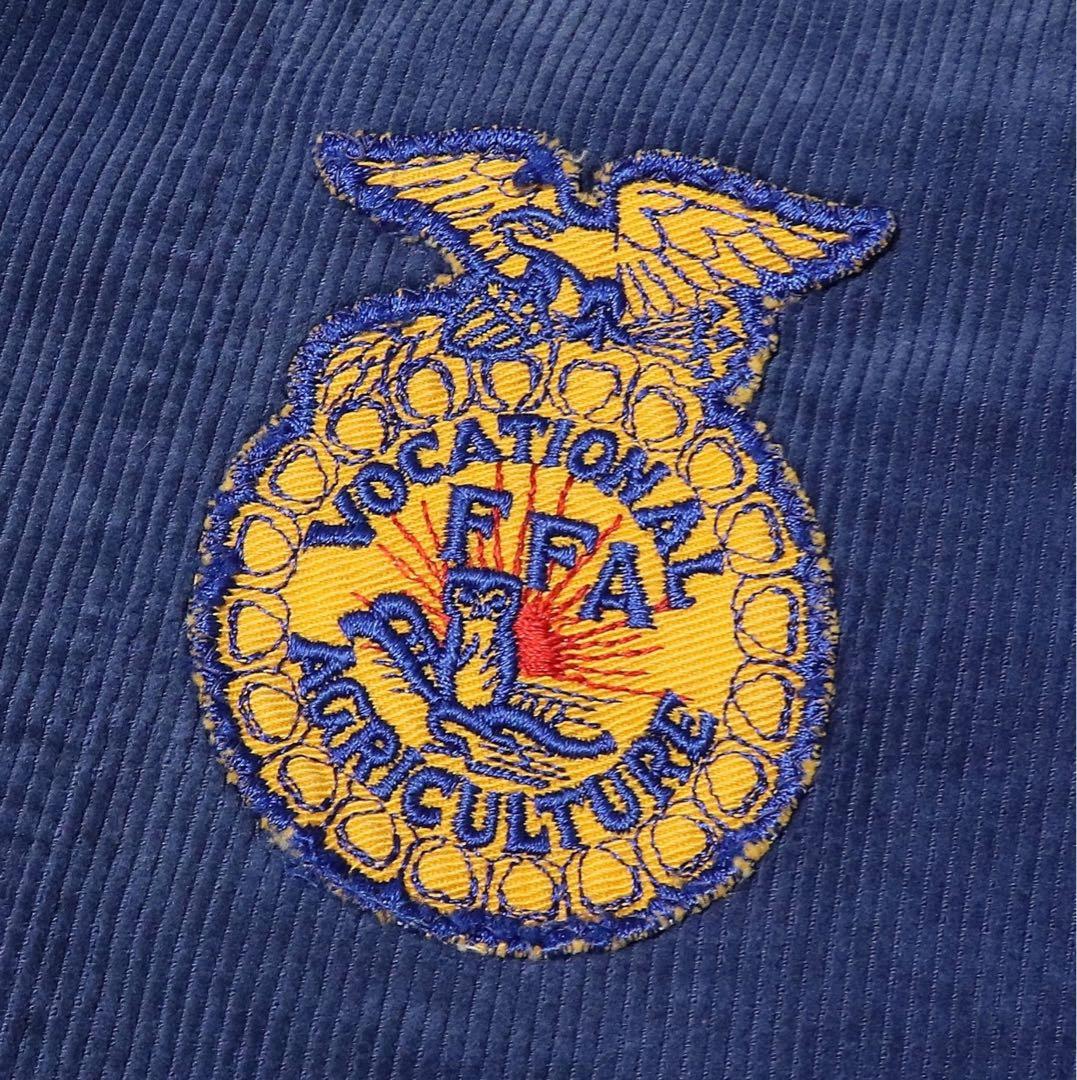 60s★FFA★ファーマーズジャケット★刺繍 ワッペン★USA製★短丈★L★42