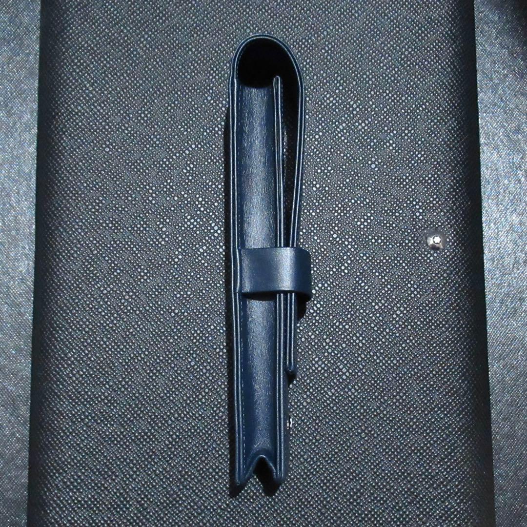 モンブラン ペンケース ペンポーチ ネイビー 1本用 114569