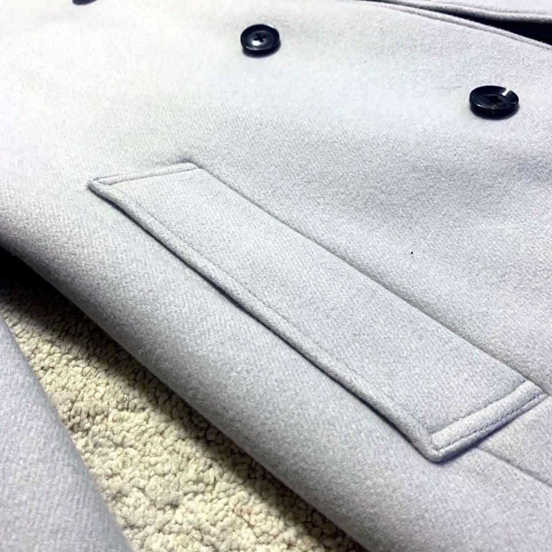 【junhashimoto】 スタンドカラーコート ライトグレー size5