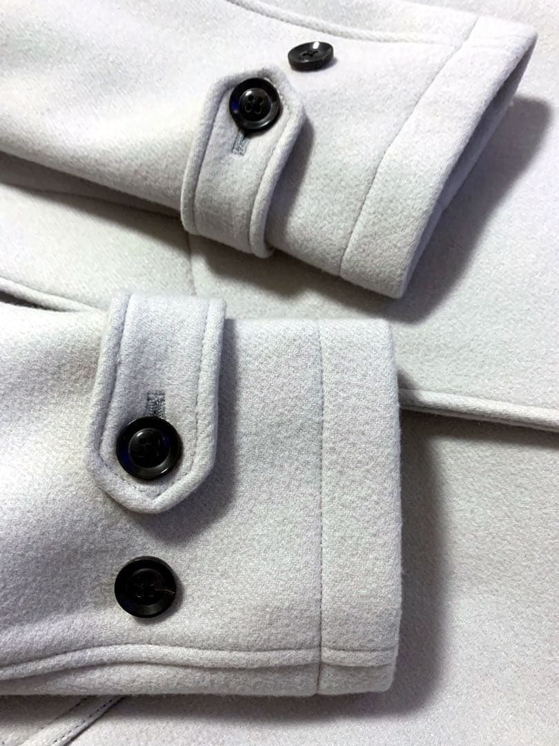 【junhashimoto】 スタンドカラーコート ライトグレー size5