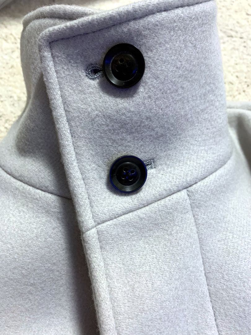 【junhashimoto】 スタンドカラーコート ライトグレー size5