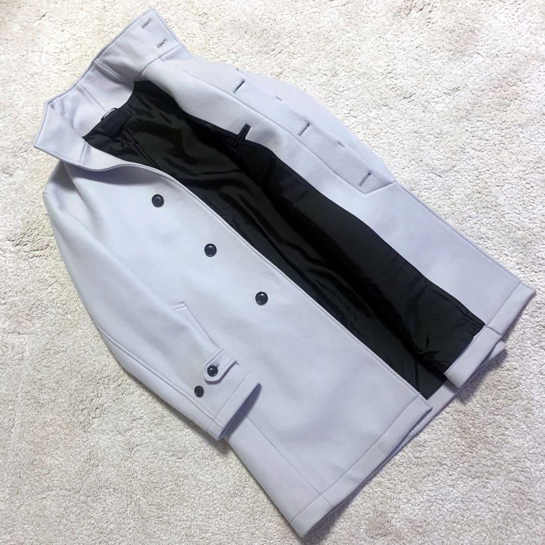 【junhashimoto】 スタンドカラーコート ライトグレー size5
