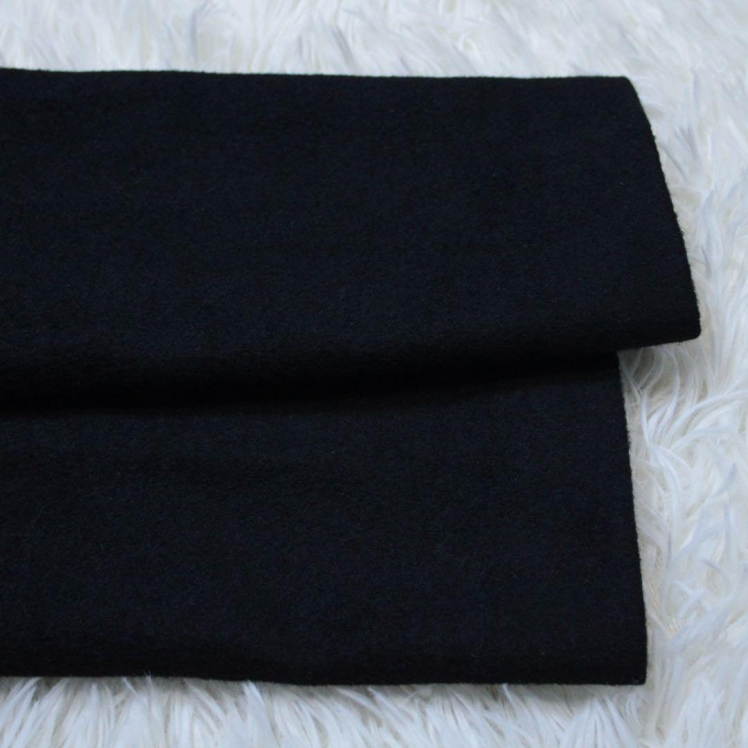 INED イネド カシミヤ100% 2WAY ラップコート 黒 9 冠婚葬祭