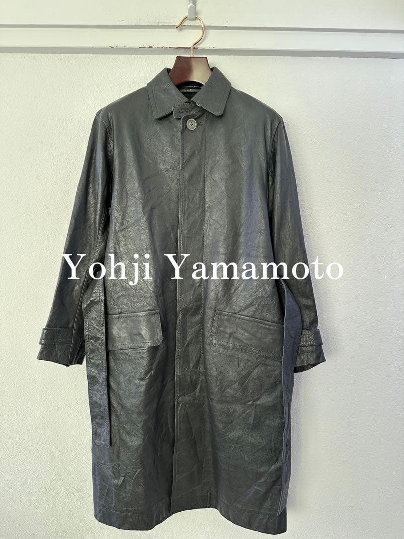 ジャケット・アウター Yohji Yamamoto Leather Trench Coat