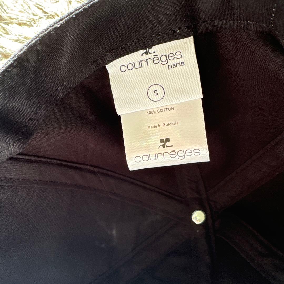 courrèges キャップ S 黒 値下げ