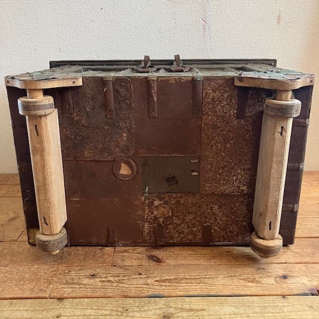 アンティーク インド 真鍮 トランク チェスト 骨董 古道具 トレジャー