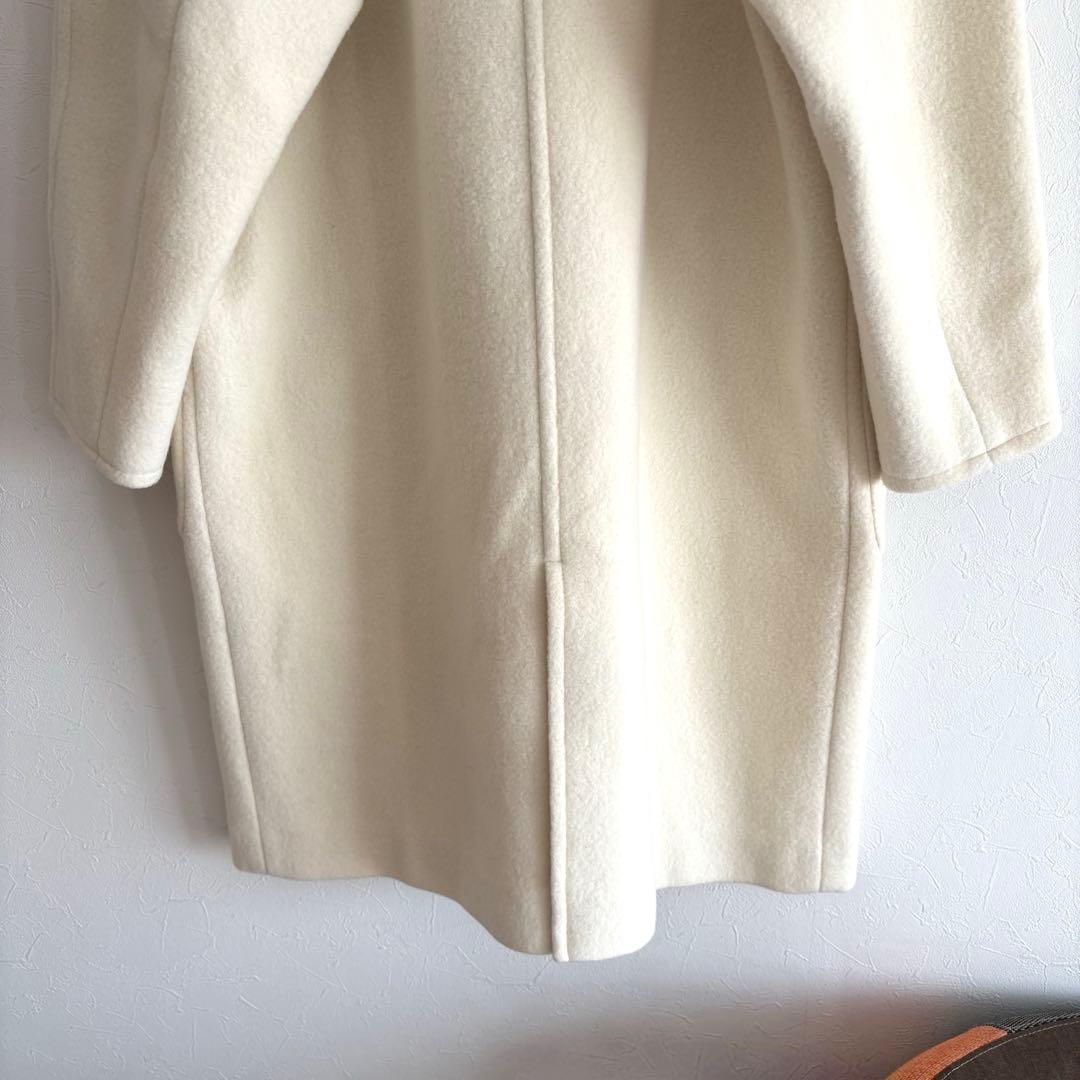 タグ付き未使用 VERMEIL par iena ウールパイルコート 白