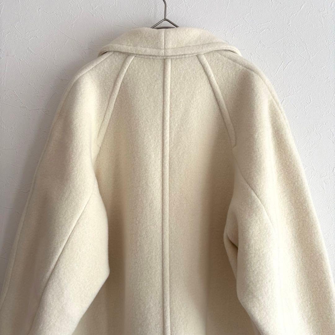 タグ付き未使用 VERMEIL par iena ウールパイルコート 白