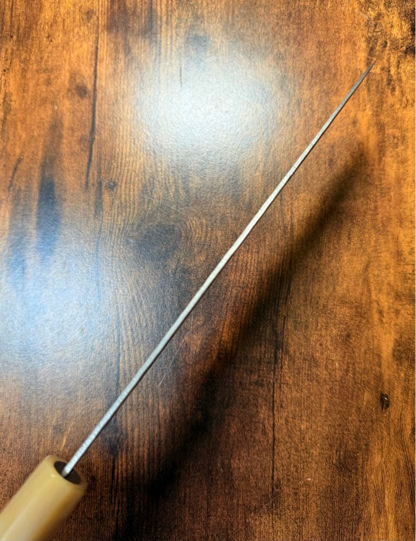 助松　和牛刀 包丁　AUS10鋼 ダマスカス　7寸　紫檀白水牛八角柄