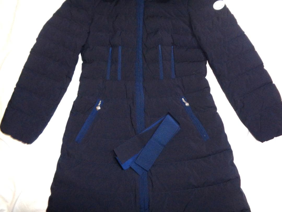 M’S GRACY エムズグレイシー ロングダウンコート 40紺 レッキスファー