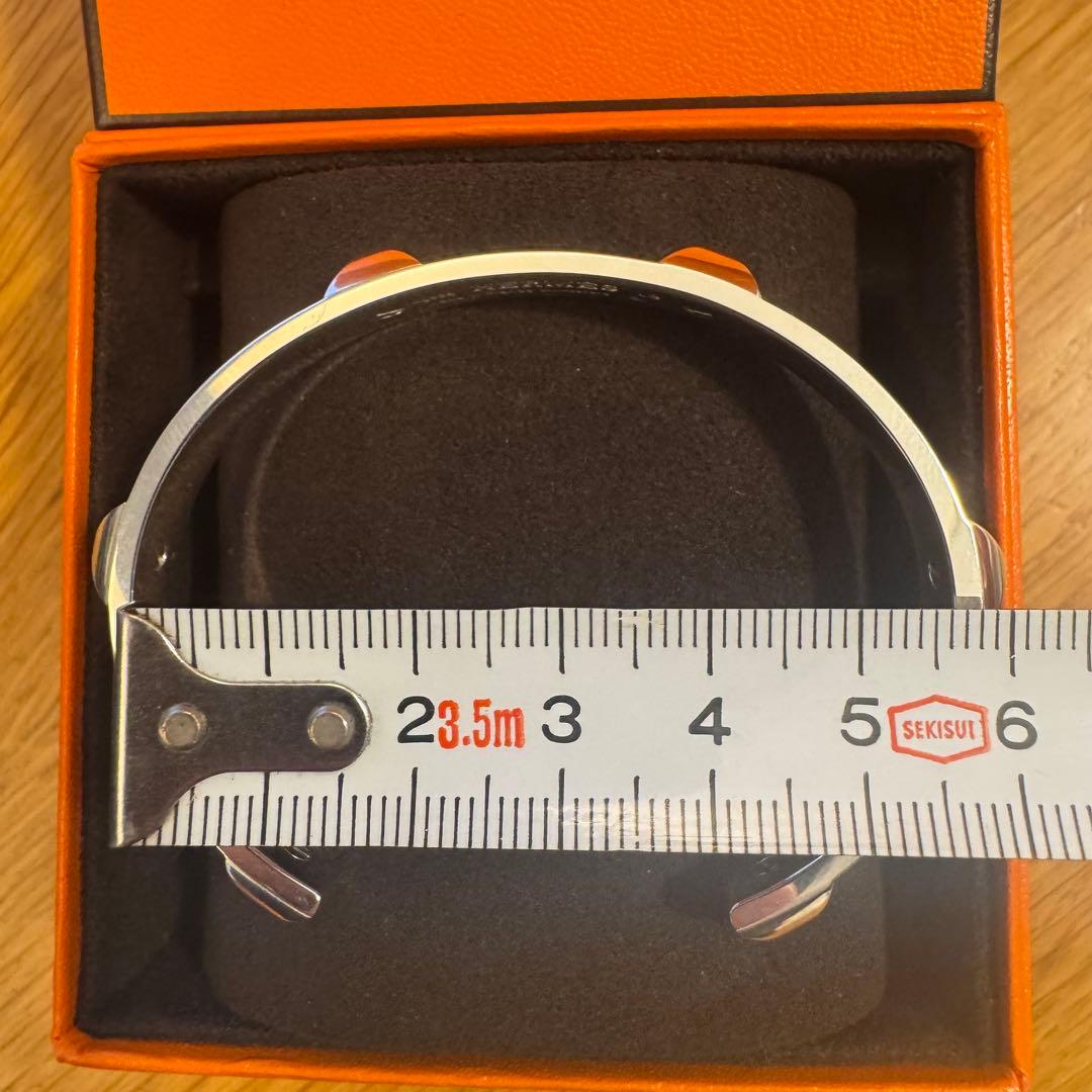 新品 エルメス ミニクルー ブレスレット メンズ クルー・ドゥ・H バングル