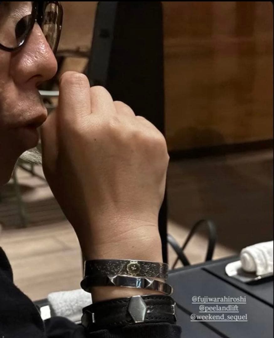 新品 エルメス ミニクルー ブレスレット メンズ クルー・ドゥ・H バングル