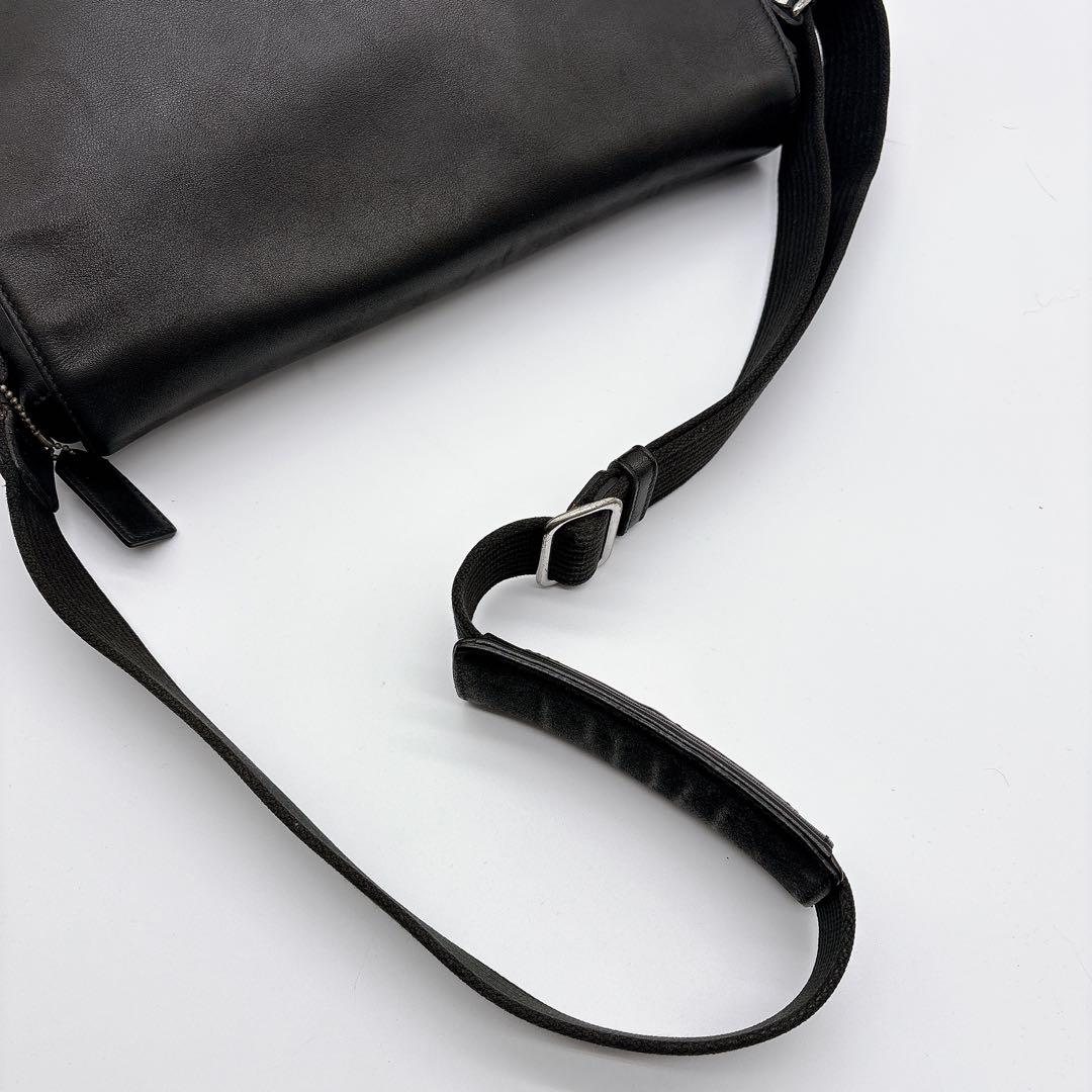 美品 COACH メッセンジャーバッグ 肩掛け レザー 5234 ブラック