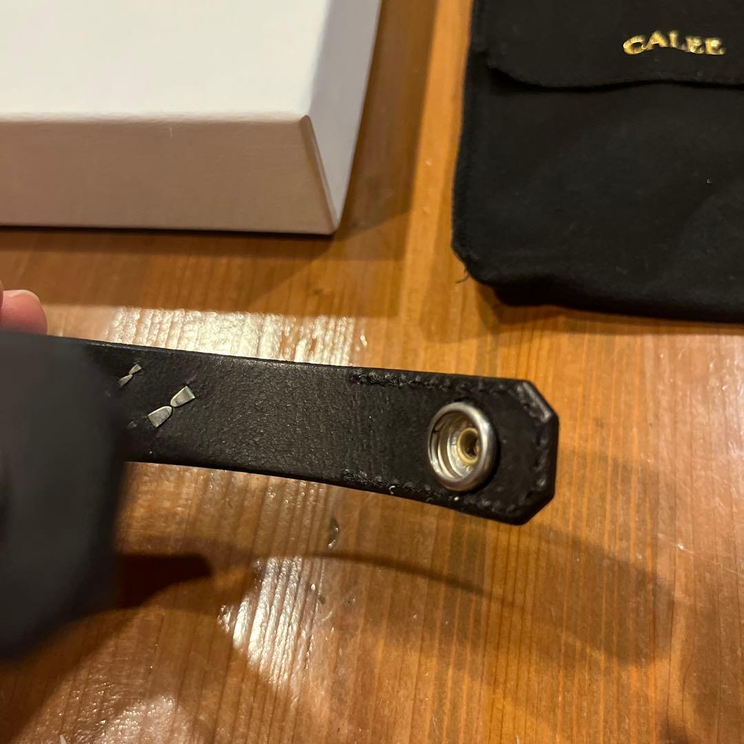 CALEE スタッズレザーバングル