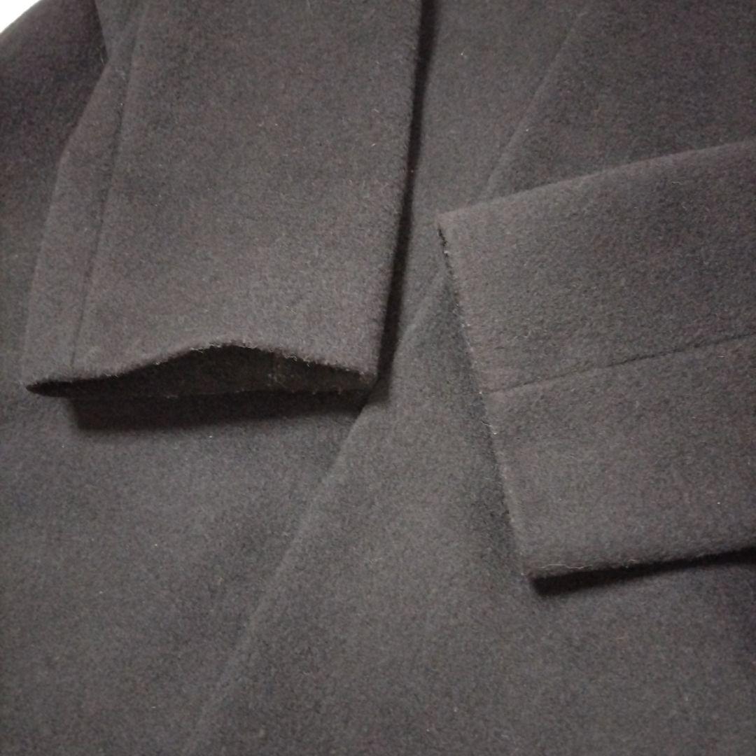 【美品】23区 ウール アンゴラ ビーバーチェスターコート 38 ブラック