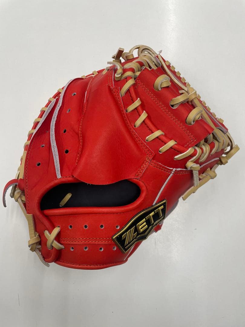 か*ぎ様 新品 ゼット ネオステイタス 少年軟式用キャッチャーミット 右投用