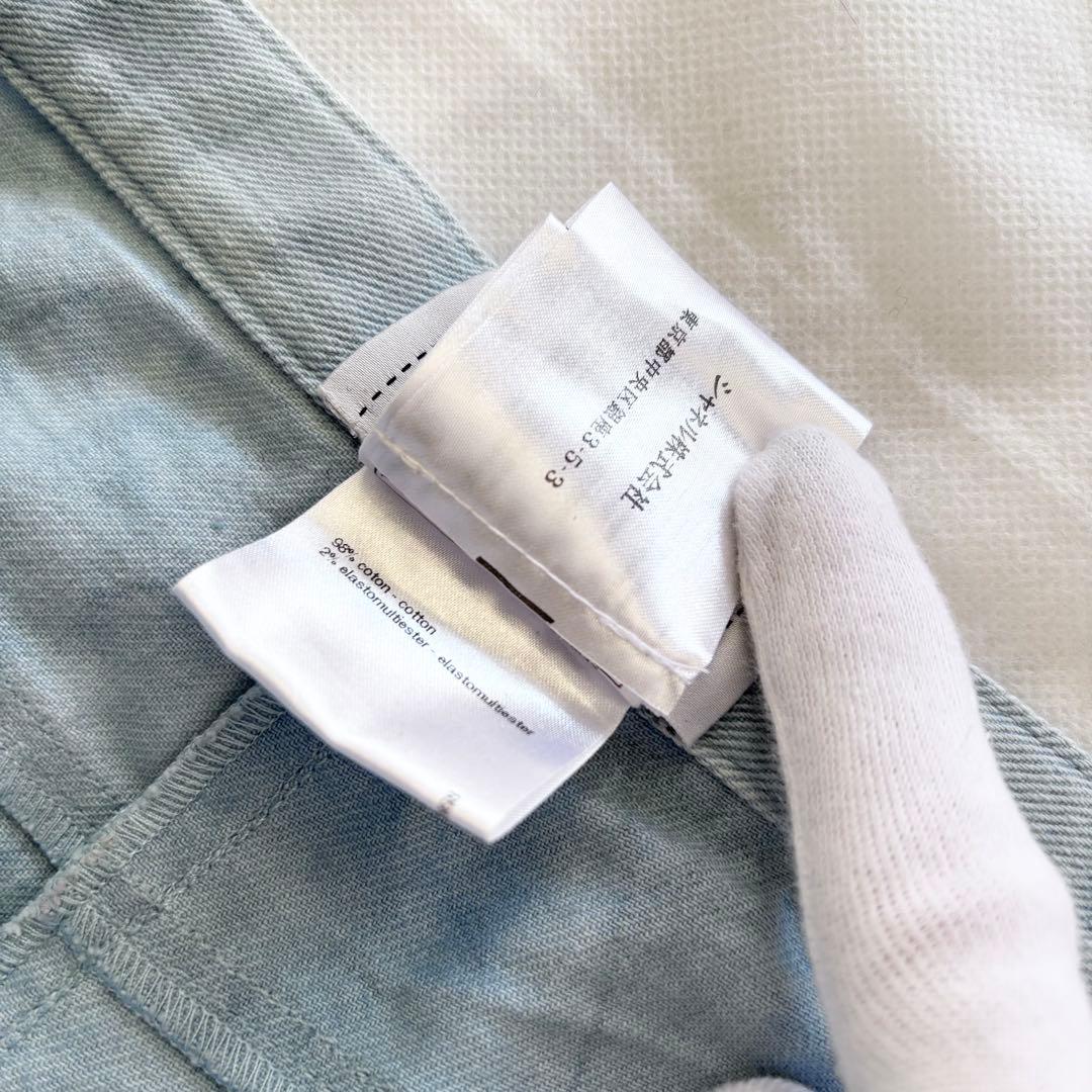 CHANEL デニムパンツ ラインストーン装飾 ココマーク グリポアボタン 40