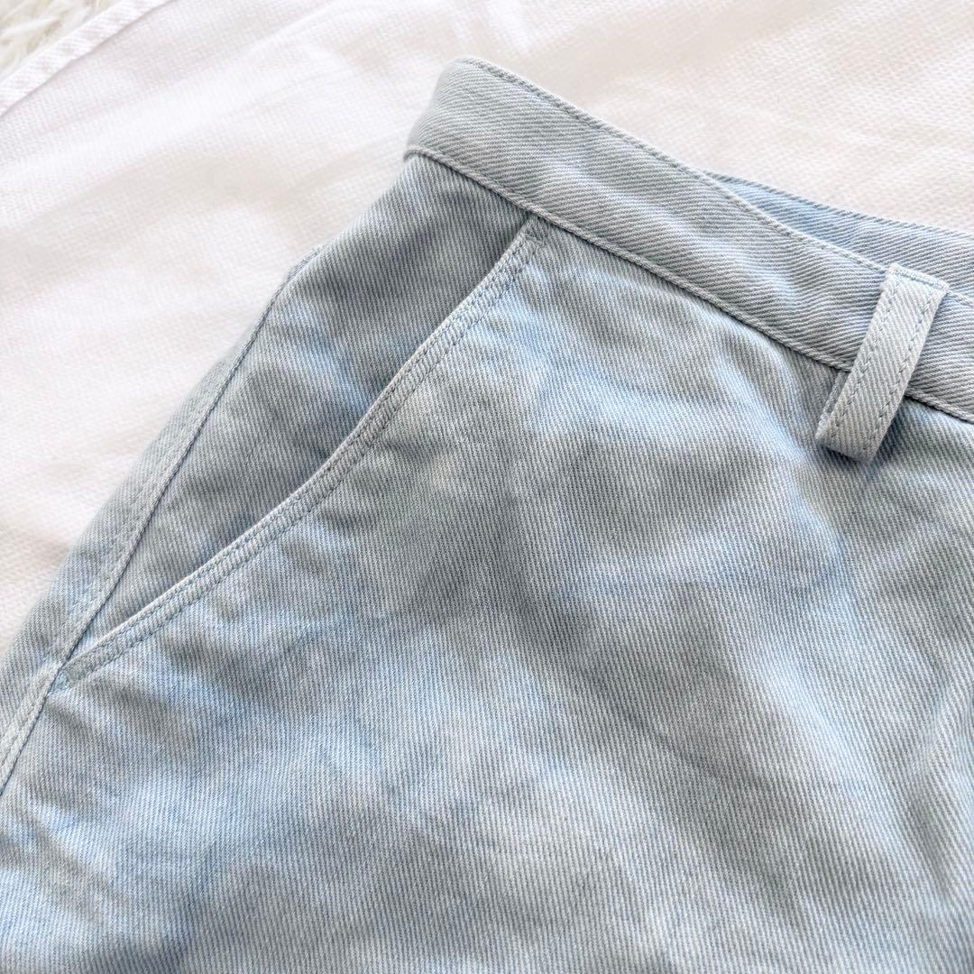 CHANEL デニムパンツ ラインストーン装飾 ココマーク グリポアボタン 40