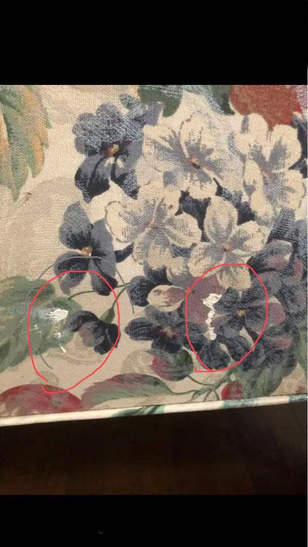 希少♦️猫脚 巻肘 高級 エレガント ソファ♦️絵画の様♦️華やかな花柄♦️送料込