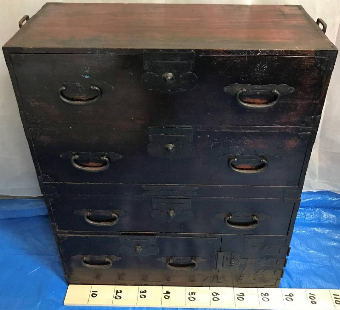 和タンスオールドアンティーク和家具日本家具民芸家具キャビネット木目棚収納棚 横浜