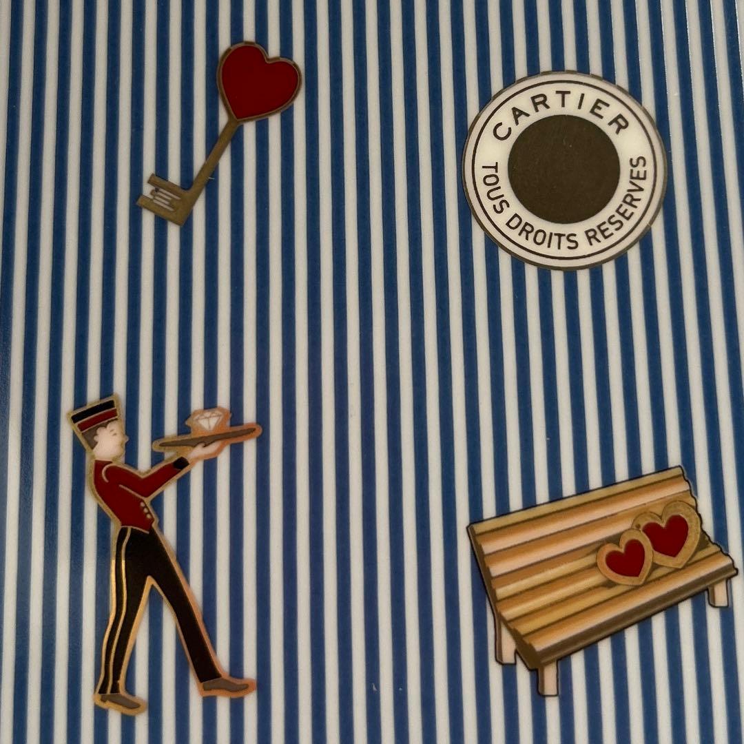 Cartier 非売品 ストライプ柄 プレート