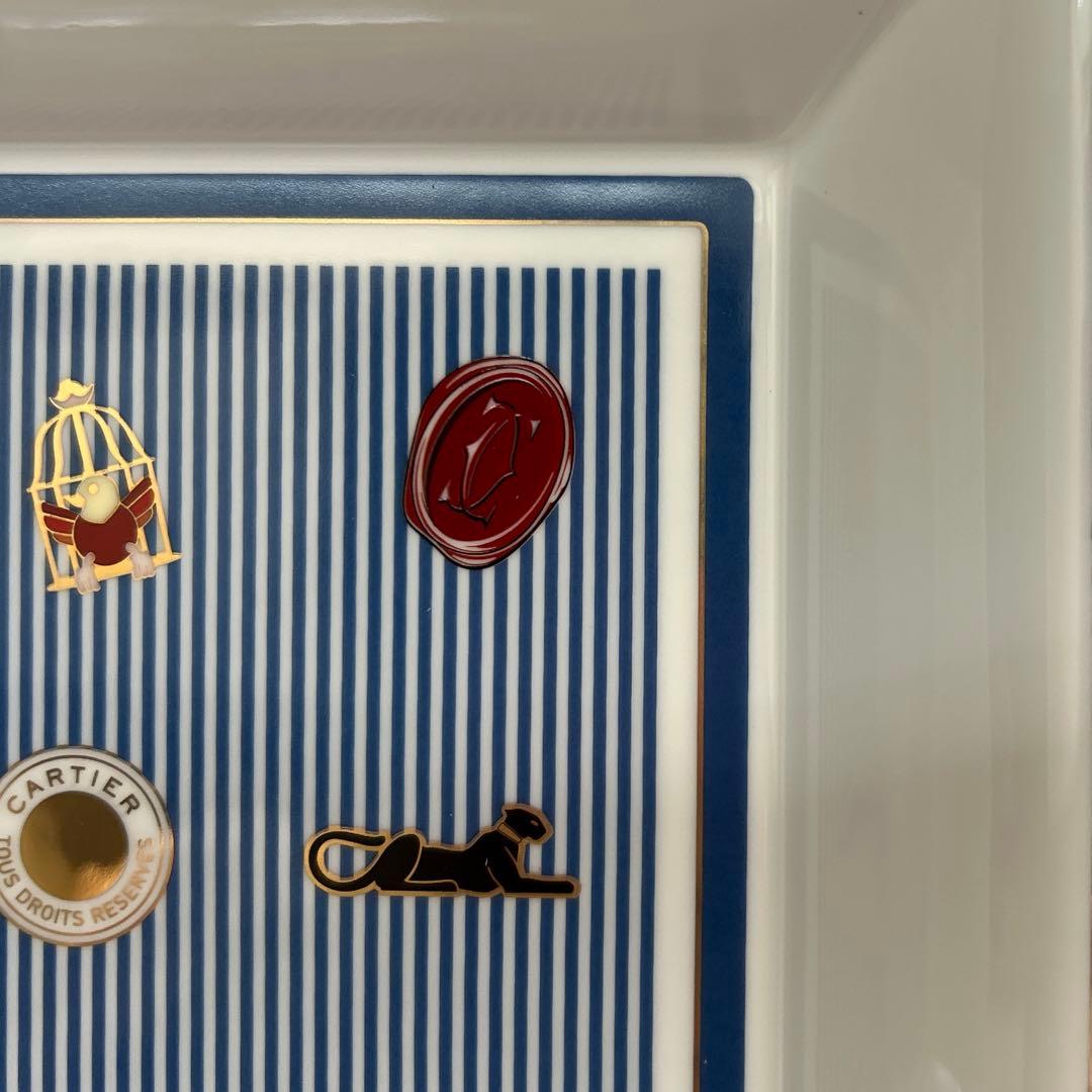 Cartier 非売品 ストライプ柄 プレート