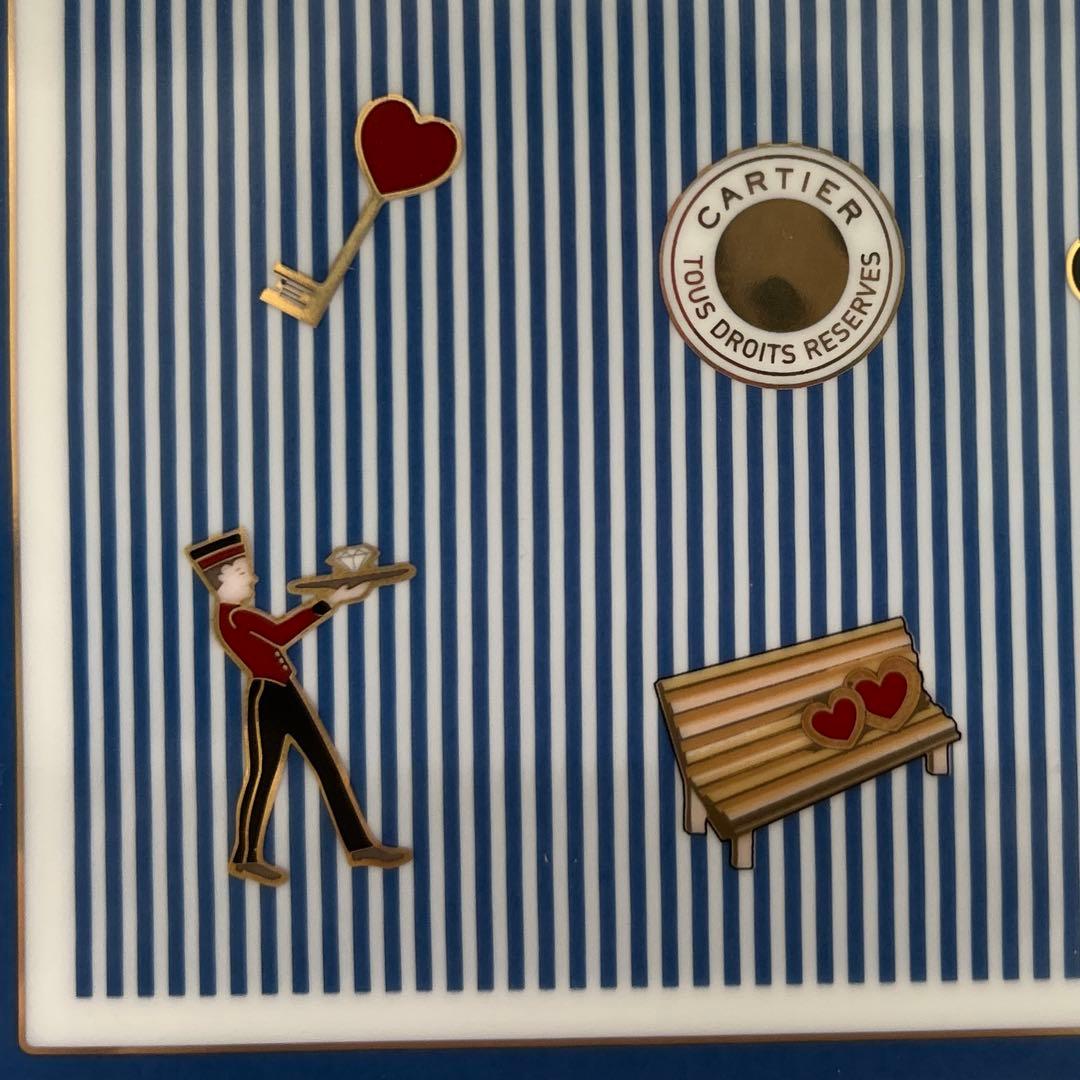Cartier 非売品 ストライプ柄 プレート