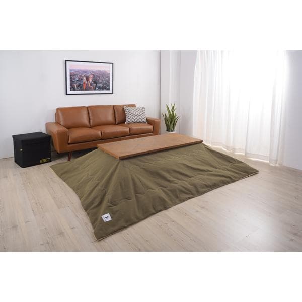 おしゃれ 北欧 暖かい 冬 家族 大型 長方形 こたつテーブル ブラウン