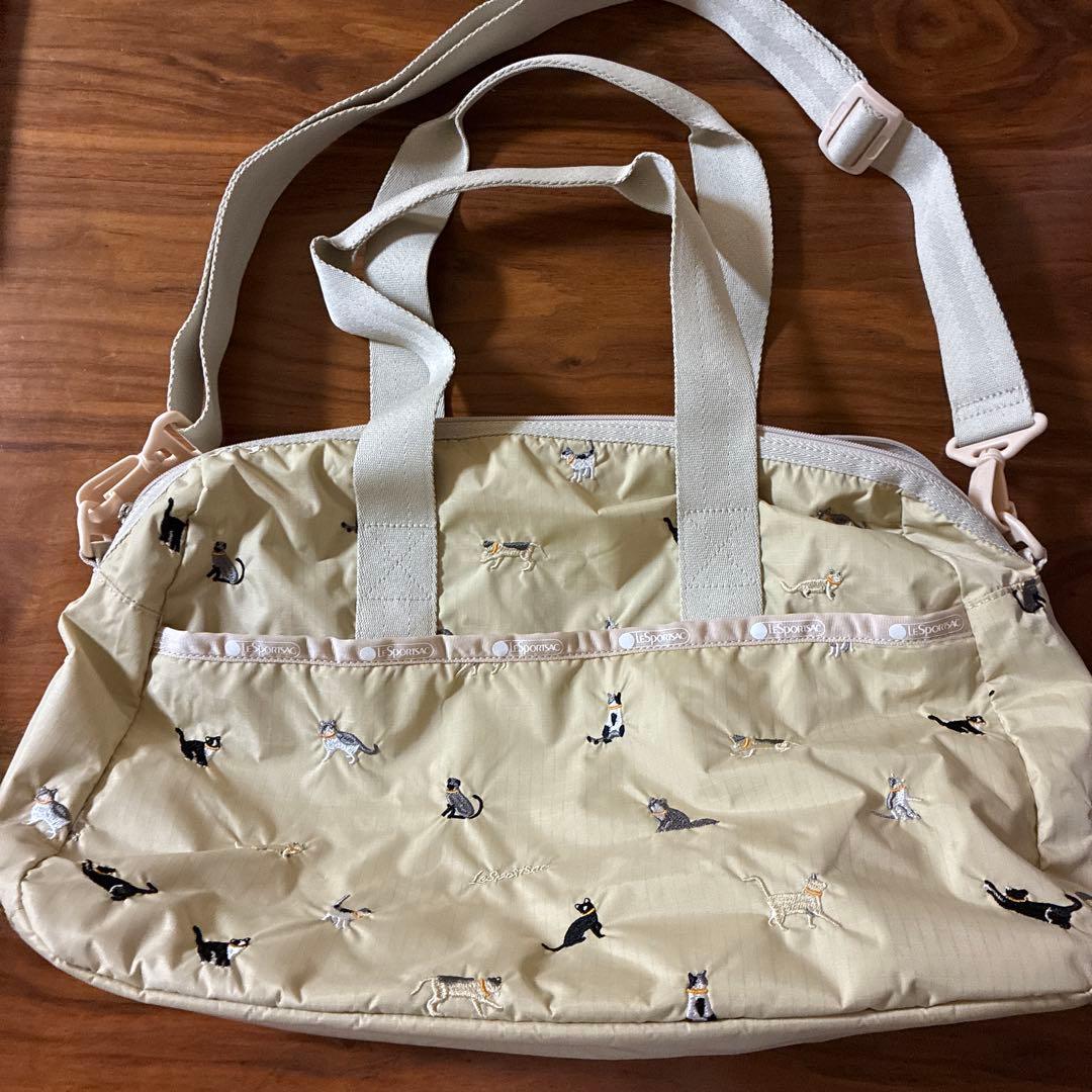 レスポートサックブリードオブキャット 猫柄　ボストンバッグショルダーキャリーオン